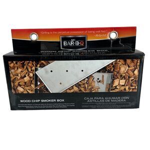 Mr Bar-B-Q Wood Chip Smoker Box for Gas Electric & Charcoal Stainless 02109Y BBQ